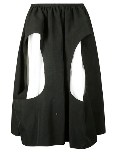 Comme Des Garçons Cut-out Detailing Full Skirt In 1