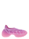 Givenchy 'tk 360+' Pink Low-top Sneakers With Raised Graphic Grid And Contrasting Lines In Tech Mesh Woman In Black