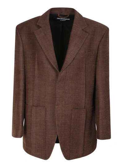 Jacquemus Brown Le Raphia 'la Veste D'homme' Blazer