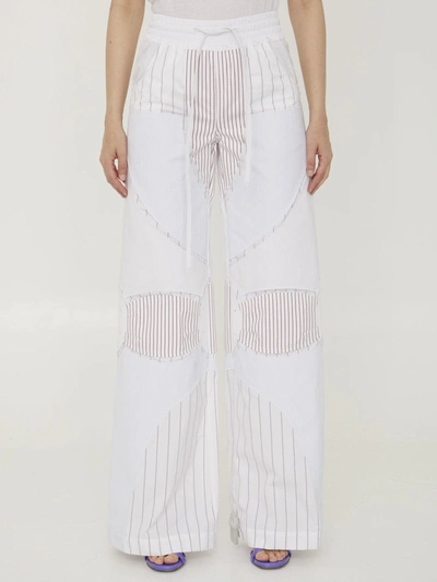 Off-white Motorcycle Trousers In White