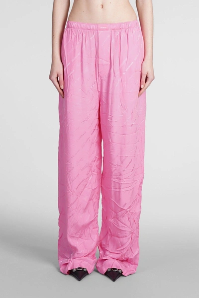 Balenciaga Pyjama Pant In Rose-pink