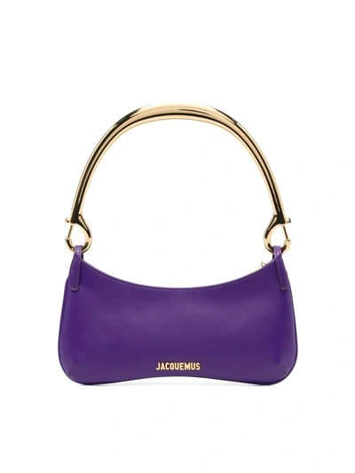 Jacquemus Le Bisou Mousqueton Shoulder Bag In Purple