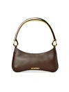 Jacquemus Le Bisou Mousqueton Top Handle Bag In Dark Brown