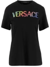 Versace Rainbow-logo Cotton T-shirt In Default Title