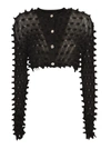 VERSACE VERSACE SPIKED CROPPED JUMPER