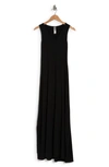 Go Couture V-neck Sleeveless Maxi Dress In Black