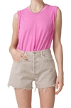 Citizen Of Humanity Kelsey Roll Sleeve T-shirt In Alva