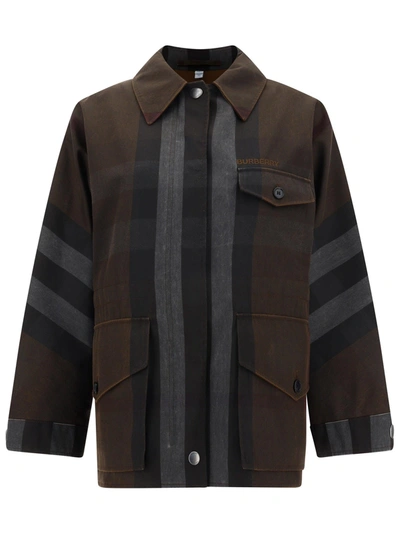 Burberry Jacket In Brown