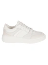 Dsquared2 Shielded Rubber Sole Sneakers With Perforated Toe In White