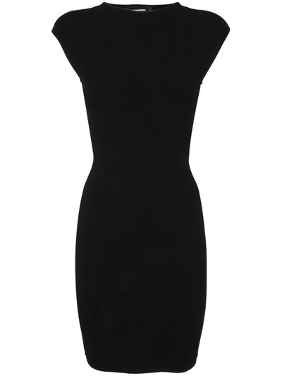 Dsquared2 Open-back Sleeveless Minidress In Black