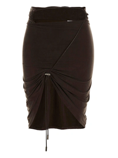 Jacquemus Jersey Skirt In Brown