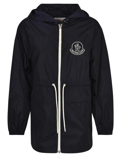 Moncler Veirade Hooded Shell Jacket In Blue