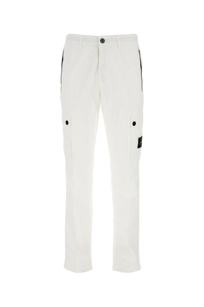 Stone Island Logo Patch Cargo Trousers In Default Title