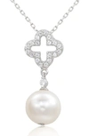 SUZY LEVIAN STERLING SILVER FRESHWATER PEARL PENDANT NECKLACE