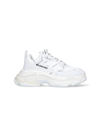 Balenciaga Women's Triple S Sneaker In White