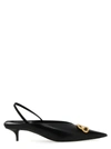 Balenciaga Square Knife Bb Slingback Mules In Black