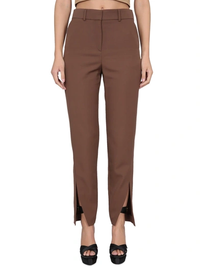 Balmain Wool Pants In Brown