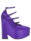 Versace Purple Pointed Toe Pumps