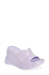 Givenchy Purple Marshmallow Wedge Sandals In Lilac