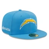 NEW ERA X ALPHA INDUSTRIES NEW ERA X ALPHA INDUSTRIES POWDER BLUE LOS ANGELES CHARGERS ALPHA 59FIFTY FITTED HAT