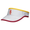 TOP OF THE WORLD TOP OF THE WORLD WHITE USC TROJANS DAYBREAK ADJUSTABLE VISOR