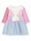 Stella Mccartney Unicorn-print Cotton Dress In White