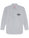 DIESEL S-DOUBER LOGO-EMBROIDERED SHIRT