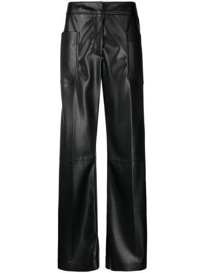 Stella Mccartney Alter Mat Wide-leg Trousers In Black