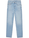 Diesel 'd-macs' Jeans With Destroyed Detailing In Blue
