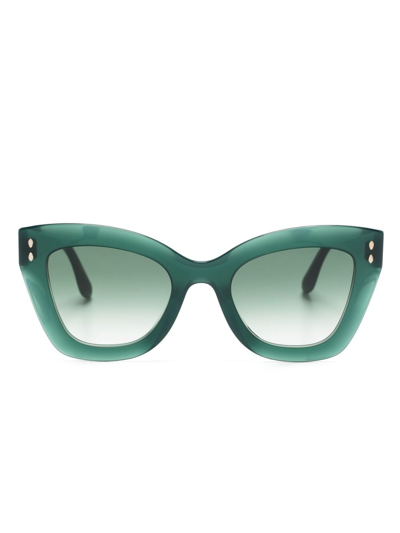 Isabel Marant Eyewear Cat-eye Frame Sunglasses In Green