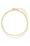 MADEWELL 2-PIECE CHAIN NECKLACE SET