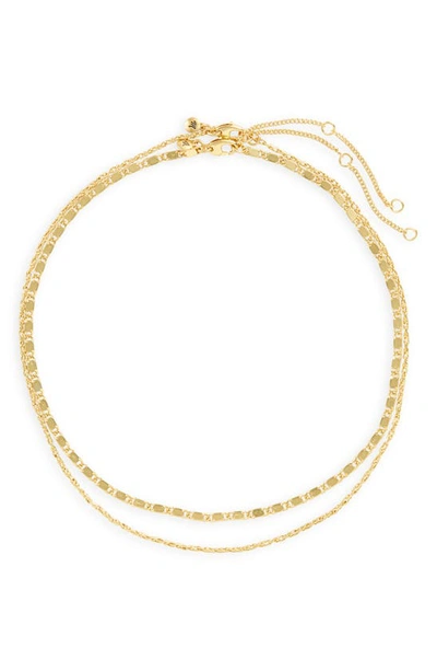 Madewell 2-piece Chain Necklace Set In Vintage Gold