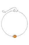 Effy Sterling Silver Semiprecious Stone Bracelet In Orange