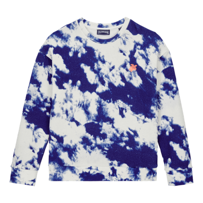 Vilebrequin Gareth Tie-dye Cotton Sweatshirt In Bleu Marine