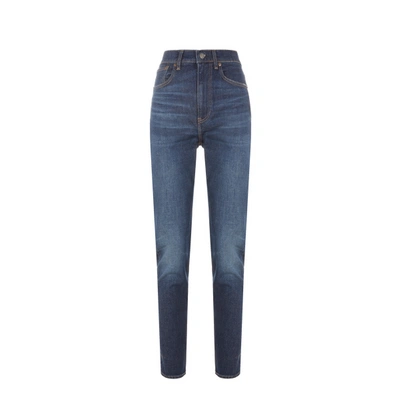 Polo Ralph Lauren Jean Skinny Taille Haute In Blue