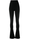 SAINT LAURENT FLARED WOOL LEGGINGS