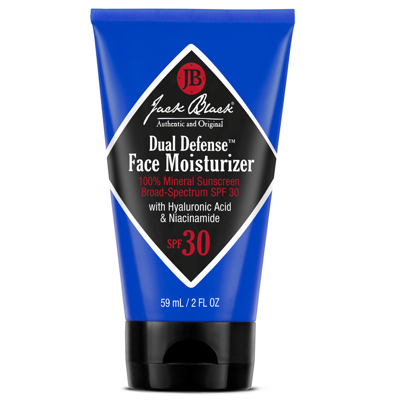 JACK BLACK DUAL DEFENSE FACE MOISTURIZER 100% MINERAL SUNSCREEN SPF 30