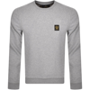 Belstaff Sweatshirt With Logo Patch In Grey