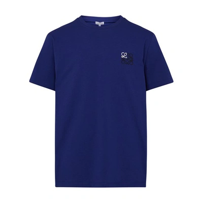 Loewe Anagram T-shirt In Sapphire