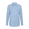 Valentino Striped Shirt In Azzurro_bianco