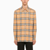 BURBERRY BURBERRY | REGULAR ORANGE CHECK SHIRT,8071523145868/N_BURBE-B6234_323-XL