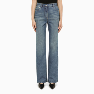 Ferragamo High-waisted Bootcut Jeans In Blue
