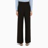 Valentino Black Wool Trousers In Black