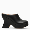 Loewe Terra 100 Leather Platform Clogs In Black