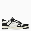 Amiri Multicolor Leather And Fabric Bandana Denim Skel Sneakers In White