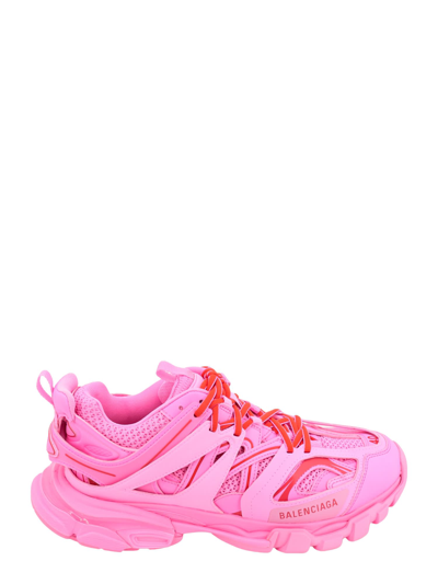 Balenciaga Mesh Track Laced Sneakers In Pink