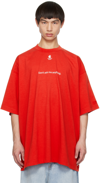 Vetements Red 'don't Ask Me Anything' T-shirt