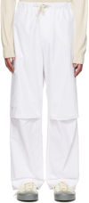 JIL SANDER WHITE RELAXED TROUSERS