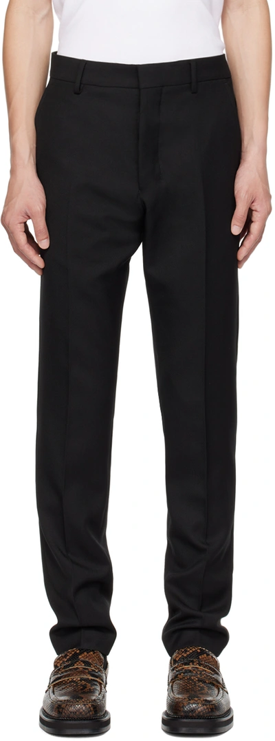 Ami Alexandre Mattiussi Black Cigarette Fit Trousers