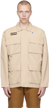 Universal Works K-way Porthmeor Jacket Wr Ripstop Sand Kw28080 In Sand